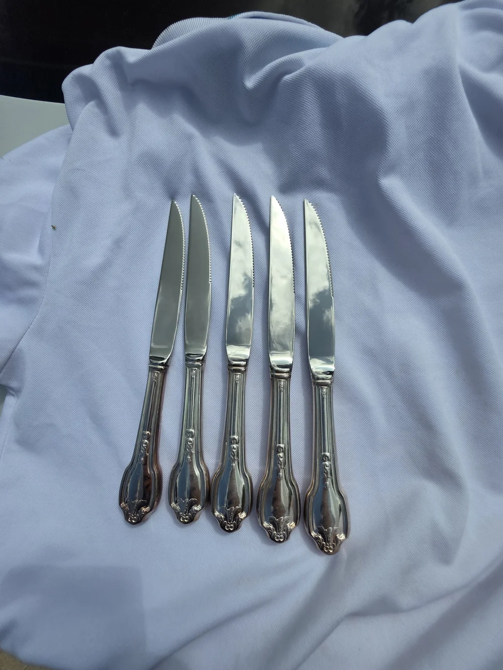 Vintage International Silver Falmouth Dinner Knife Silverplate Fontainebleau Sty
